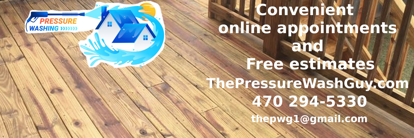 Pressure washing a house in North Metro Atlanta